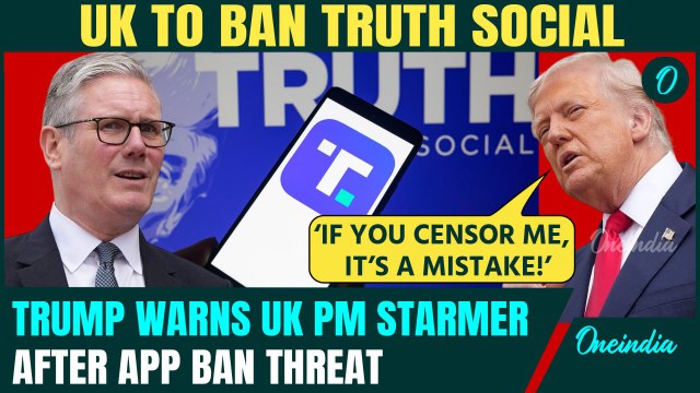 VIDEO: ‘If You Censor Me, It’s a MISTAKE!’: Trump WARNS UK PM Starmer Over Truth Social BAN