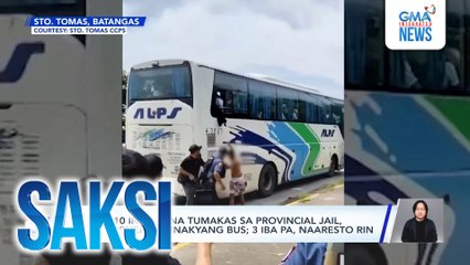 5 sa 10 inmate na tumakas sa provincial jail, nakorner sa sinakyang bus; 3 iba pa, naaresto rin | Saksi