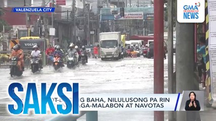 Abot-binting baha, nilulusong pa rin ng ilang taga-Malabon | Saksi