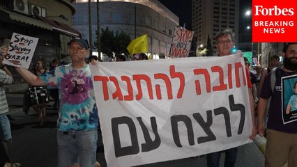 Israeli Protestors In Jerusalem Demand Ceasefire Amid Reports Of Mass Starvation In Gaza