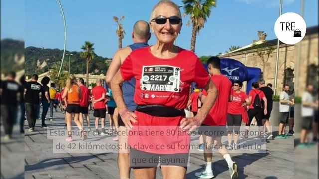 Esta mujer de Barcelona tiene 80 años y corre maratones de 42 kilómetros: empezó a correr tras jubilarse y la clave de su forma física está en lo que desayuna
