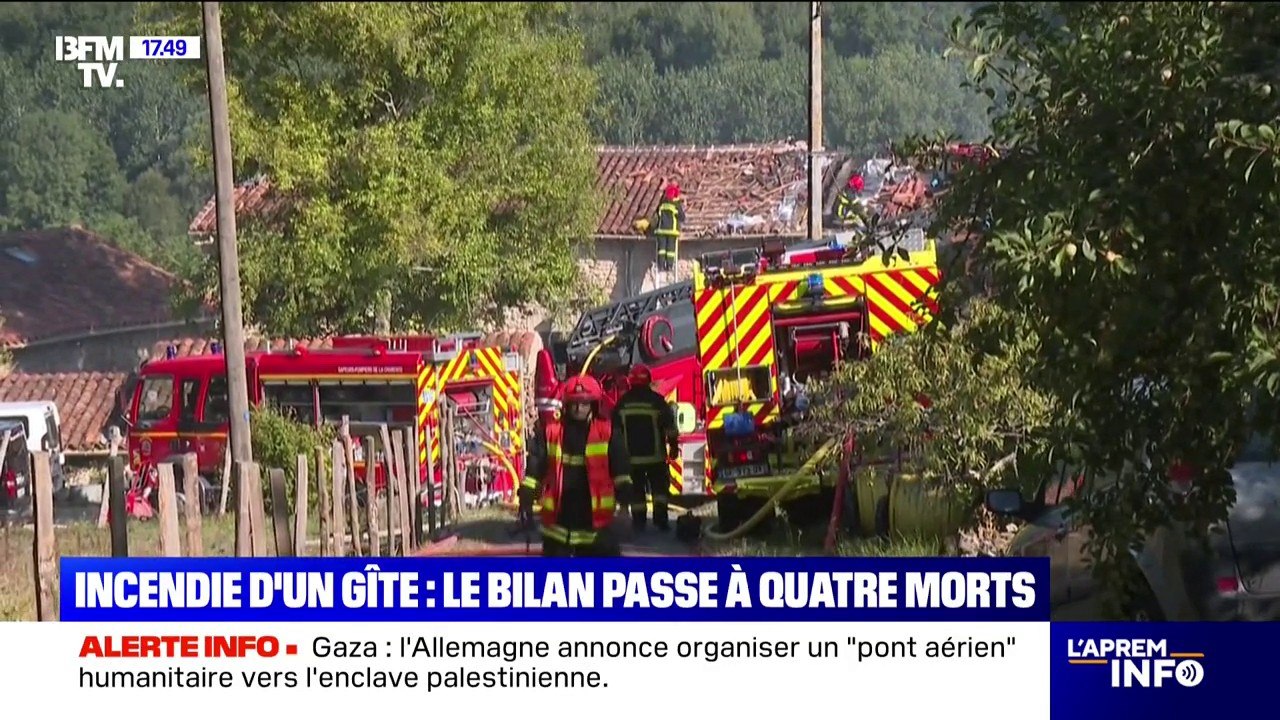 Piste accidentelle, bilan provisoire de quatre morts...Ce que l'on sait de l'incendie d'un gîte accueillant des adultes handicapés en Charente