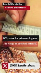BCS, entre los primeros lugares de riesgo de obesidad infantil.