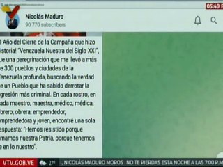 Presidente Maduro revive la campaña que unió a Venezuela en una peregrinación por más de 300 pueblos