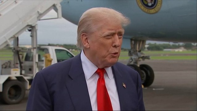 Trump tells Europe ‘get your act together’ on immigration as he arrives in Scotland