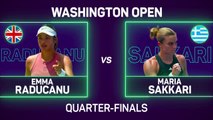 Raducanu beats Sakkari to reach Washington semis
