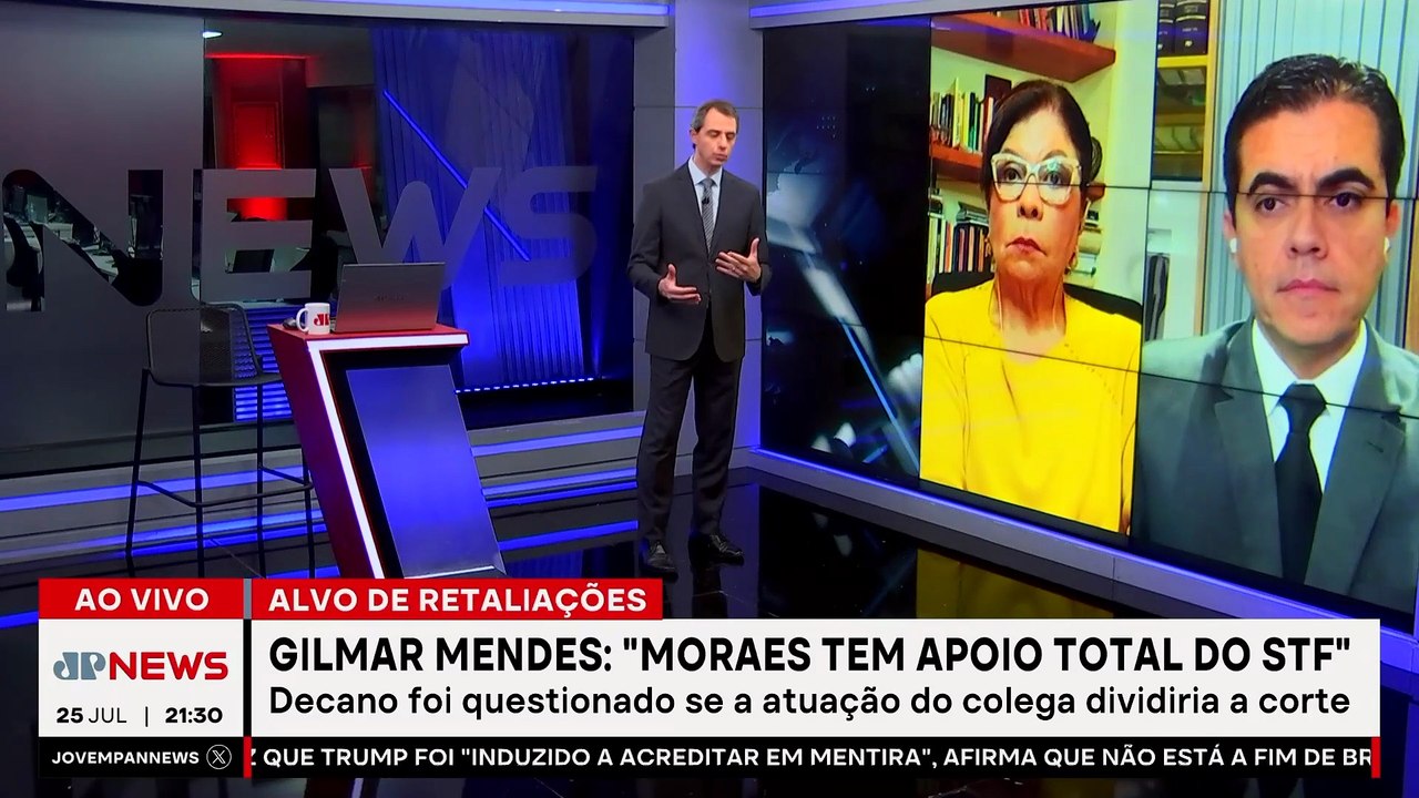 Gilmar mendes sai em defesa de Alexandre de Moraes: “Tem total apoio do STF”