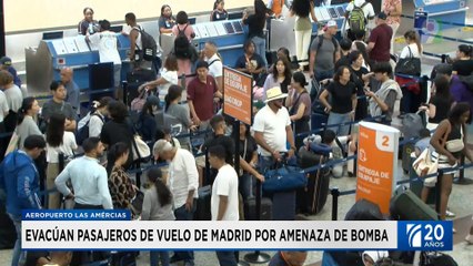 Protocolo de seguridad activado en el AILA tras amenaza de bomba en avión | Emisión Estelar SIN