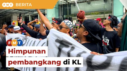 Himpunan anjuran pembangkang di KL hari ini