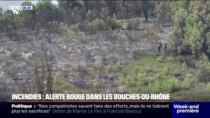 Les Bouches-du-Rhône placées en vigilance rouge pour feux de forêt