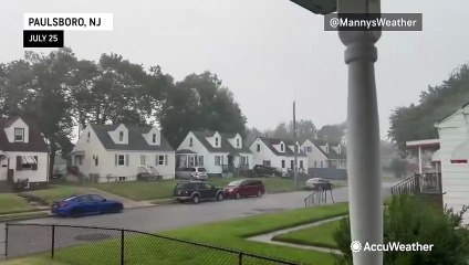 Summer storms sweep through the Northeast