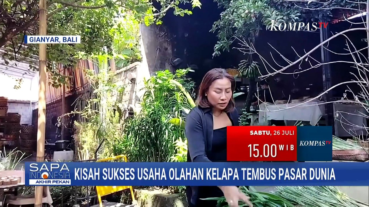 Pengusaha di Gianyar Usaha Olahan Kelapa yang Tembus Pasar Dunia |SAPA PAGI