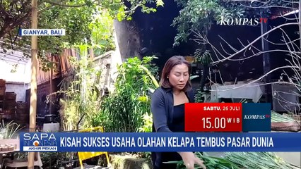 Pengusaha di Gianyar Usaha Olahan Kelapa yang Tembus Pasar Dunia |SAPA PAGI
