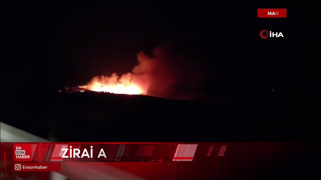 Manisa’nın Köprübaşı ilçesinde orman yangını başladı