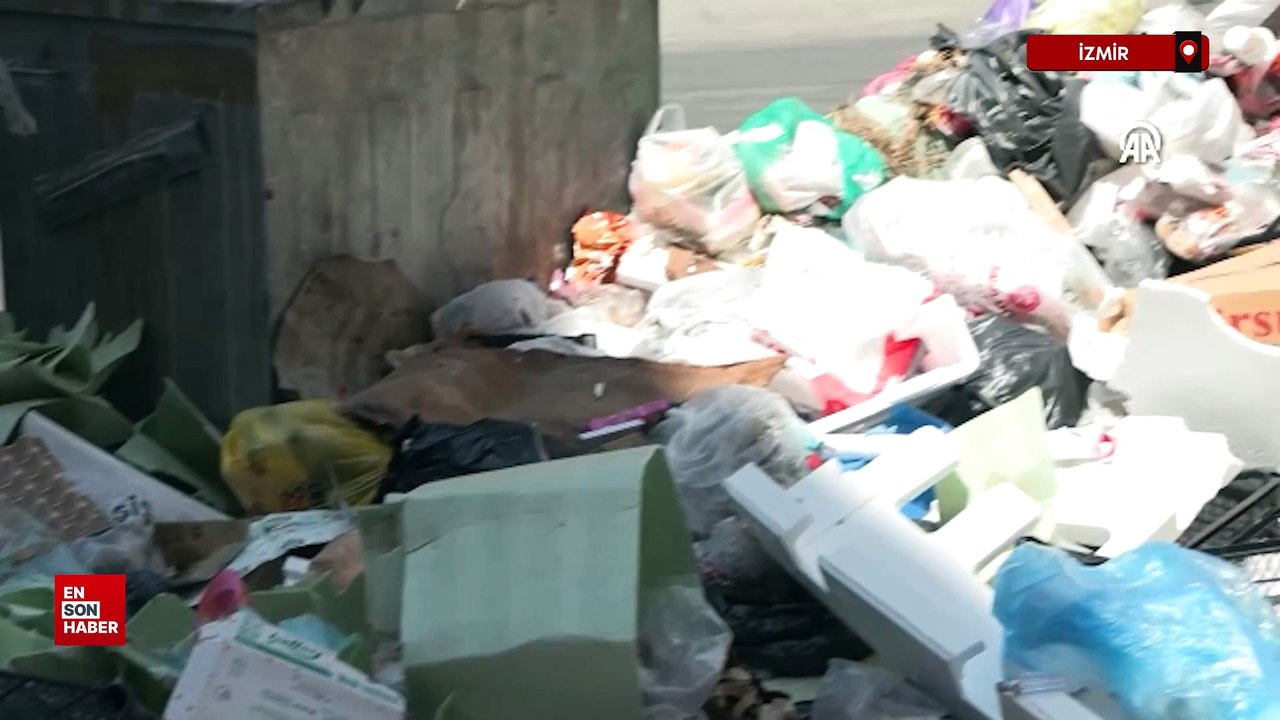 İzmir Konak'ta çöplerin toplanmaması tepkilere neden oluyor