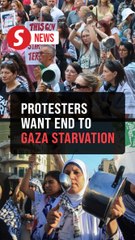 Protesters around the world want end to starvation in Gaza