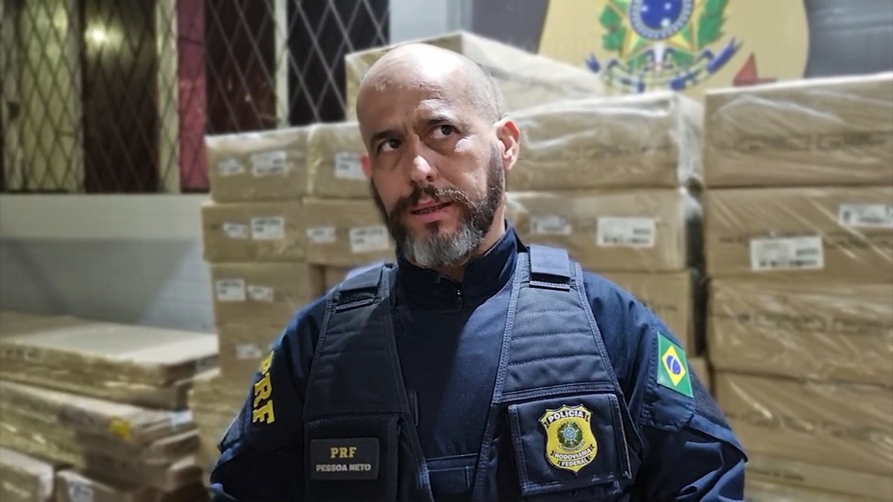 PRF Pessoa Neto fala sobre grande apreensão de maconha na BR-277 em Cascavel