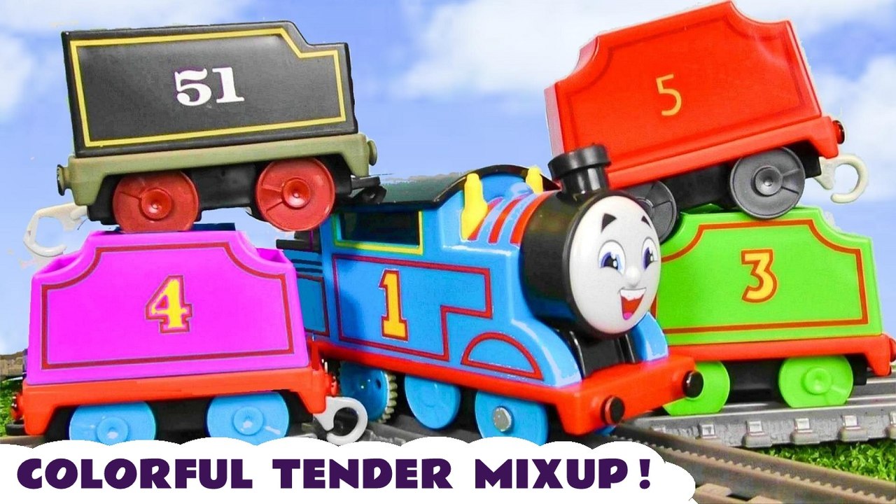 Thomas The Train in a Colorful Tender Mixup Story