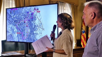 PRESENTACION ALCALDESA NUEVAS LINEAS DE BUS