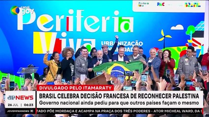 Governo brasileiro celebra decisão da França de reconhecer o Estado da Palestina
