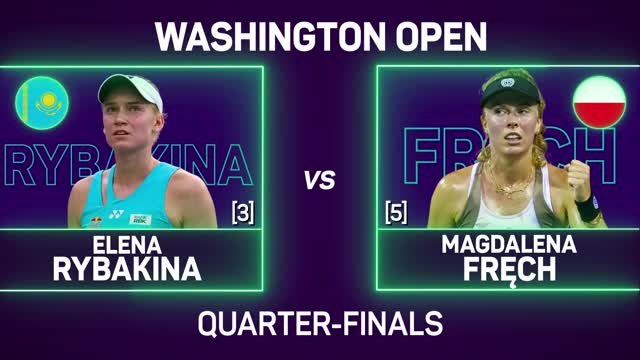 Rybakina races into the Citi Open semis