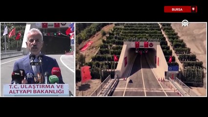 Abdulkadir Uraloğlu: Doğancı Tüneli'yle 15 dakikalık seyahat süresi 3 dakikaya indi