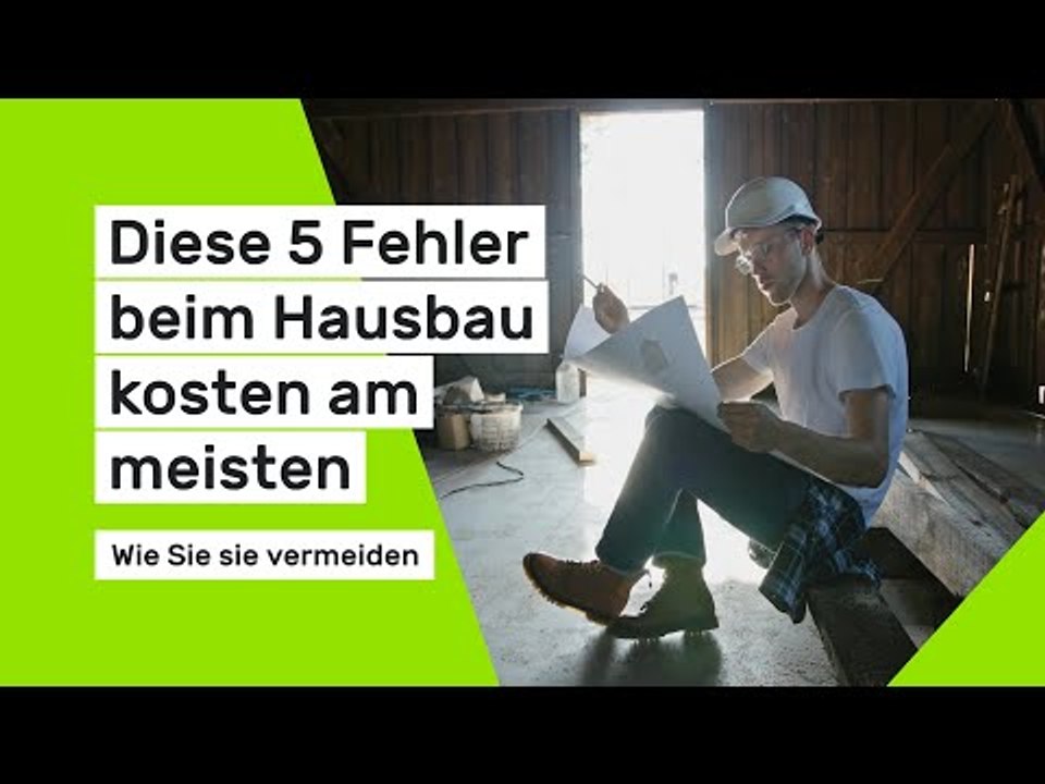 Diese 5 Fehler beim Hausbau kosten am meisten: Wie Sie sie vermeiden