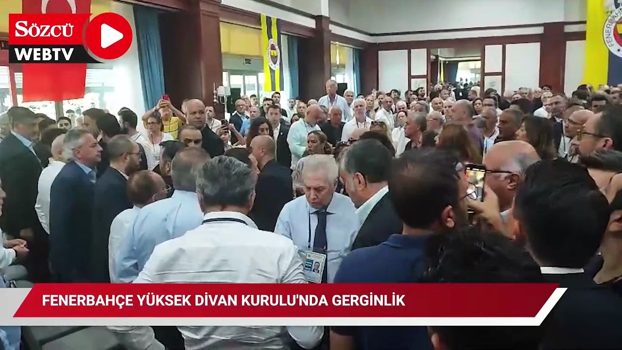 Fenerbahçe Yüksek Divan Kurulu'nda gerginlik