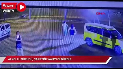 Alkollü sürücü, çarptığı yayayı öldürdü!