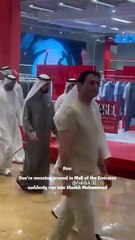 Sheikh Mohammed seen in mall of the Emirates