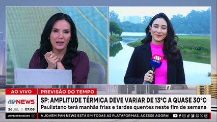 Temperatura deve variar de 13°C a 30°C em São Paulo | Previsão do Tempo