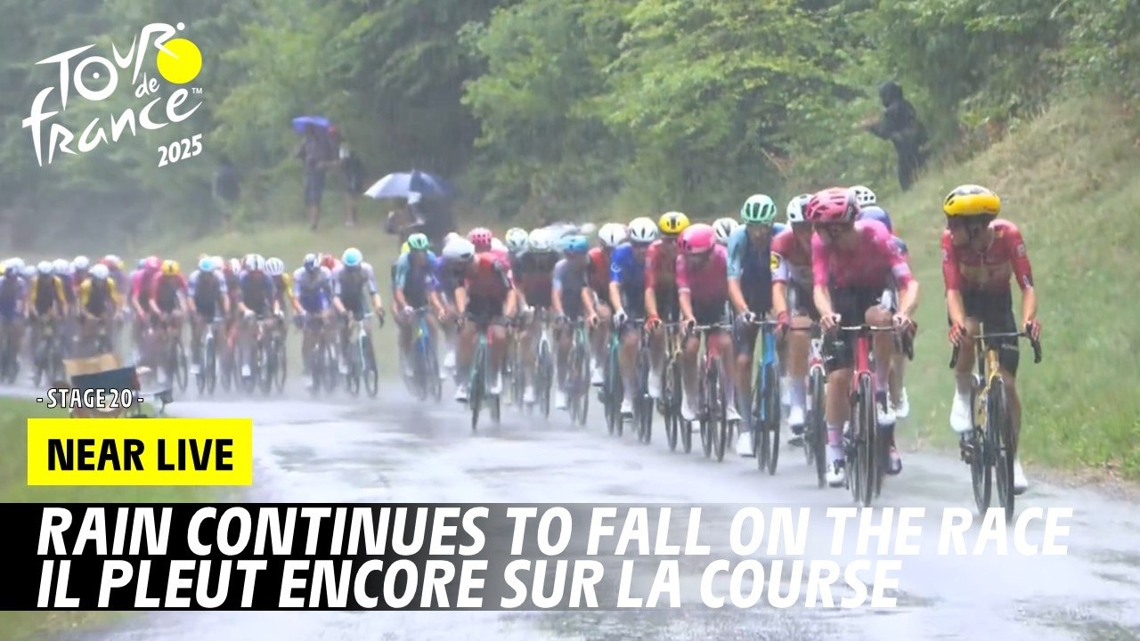Rain continues to fall on the race - Stage 20 - Tour de France 2025
