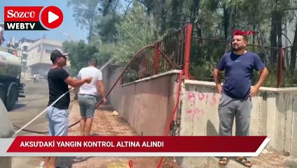 Aksu'daki yangın kontrol altına alındı