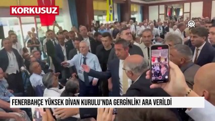 Fenerbahçe Yüksek Divan Kurulu'nda gerginlik! Ara verildi