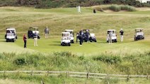 Trump seen golfing at start of five day visit to Scotland