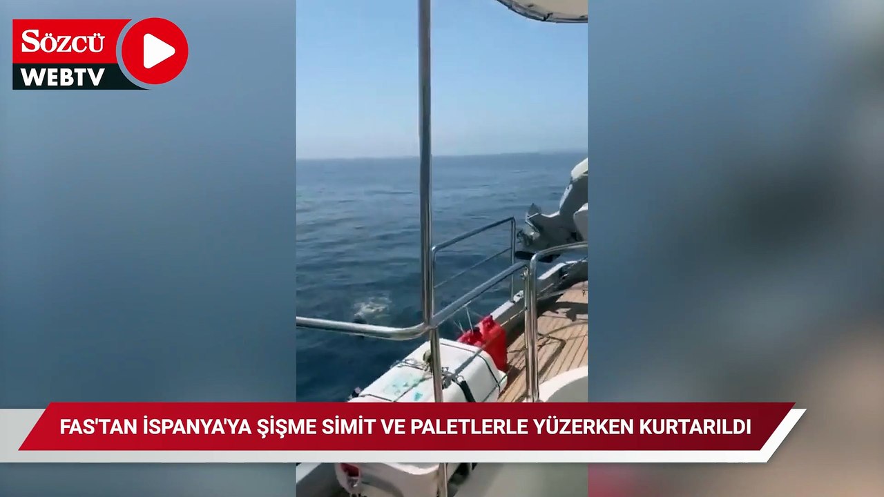 Fas'tan İspanya'ya şişme simit ve paletlerle yüzerken kurtarıldı