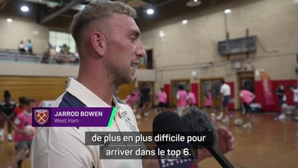 West Ham - Bowen vise l’Europe avec son club et d'être à la CdM avec l’Angleterre