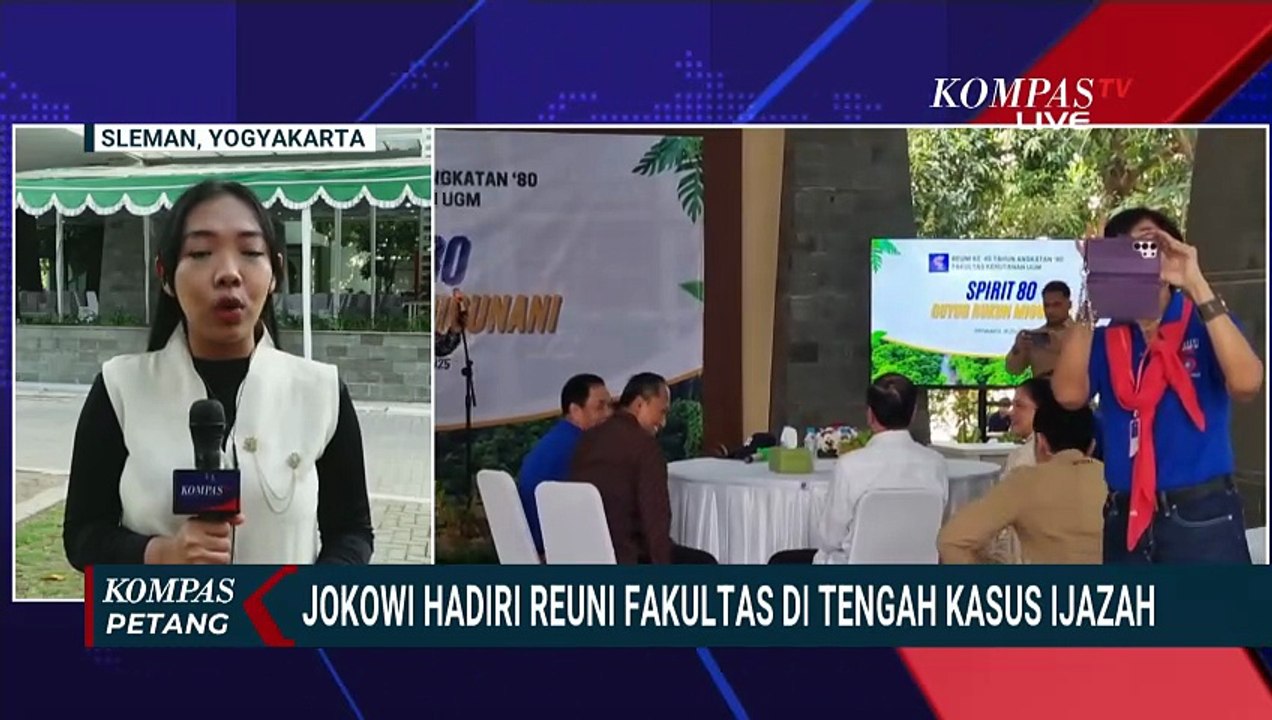 Suasana-Agenda Jokowi Hadir Reuni Fakultas Kehutanan UGM di Tengah Isu Ijazah | KOMPAS PETANG