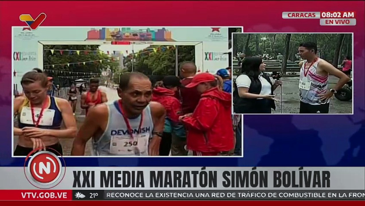 Atletas de alto rendimiento y paralímpicos participaron en la Media Maratón Simón Bolívar 21K