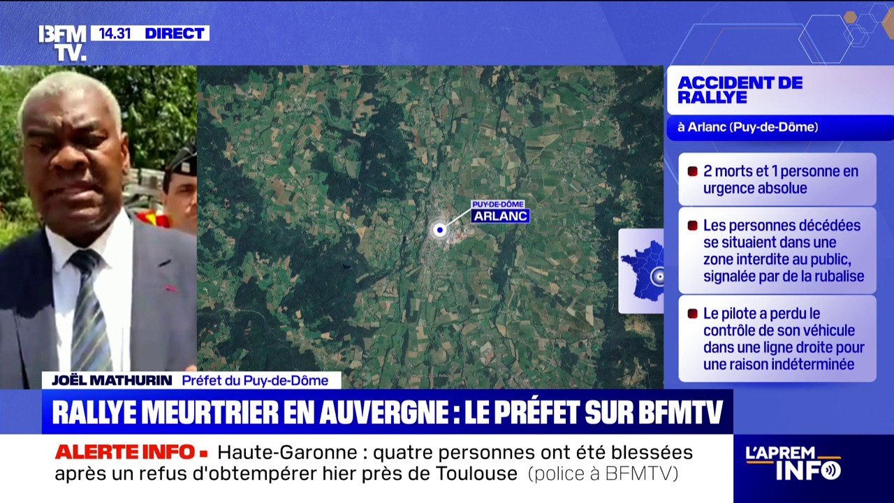 Mort de deux spectateurs lors d'un rallye: le préfet du Puy-de-Dôme réagit sur BFMTV