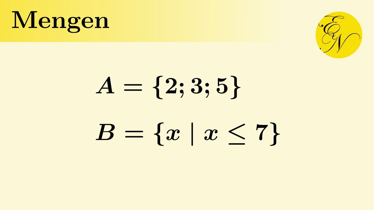 Mengen und ihre Darstellung