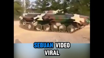 Viral Video Tank Berlalu Lalang, Diduga Milik Militer Kamboja di Tengah Konflik dengan Thailand
