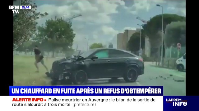 Refus d'obtempérer en Haute-Garonne: 4 blessés dans un accident, le chauffard toujours en fuite