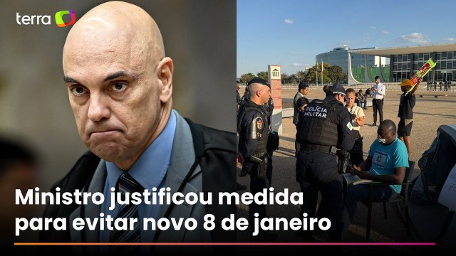 Moraes proíbe acampamentos na Praça dos Três Poderes após protesto de deputado aliado de Bolsonaro