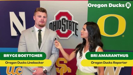 Oregon Ducks' Bryce Boettcher on true freshman Dakorien Moore