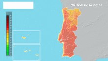 As temperaturas máximas vão continuar elevadas não só no Continente, como também nos arquipélagos