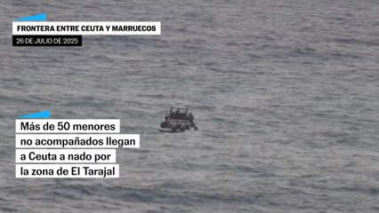 La guardia civil interceptan a varios migrantes en Ceuta