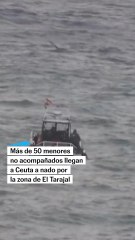 La Guardia Civil interceptan a varios migrantes en Ceuta