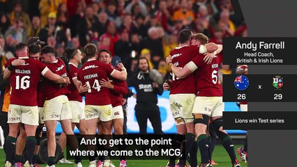 'What dreams are made of' - Farrell delighted with Lions' dramatic series victory