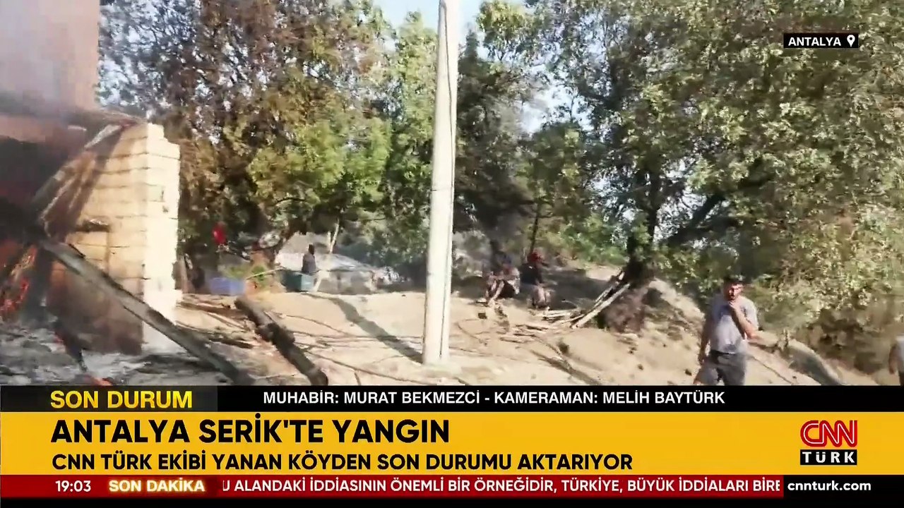 CNN TÜRK son durumu aktarıyor | ANTALYA’DA ALARM: Alevler yerleşim yerlerine ulaştı!